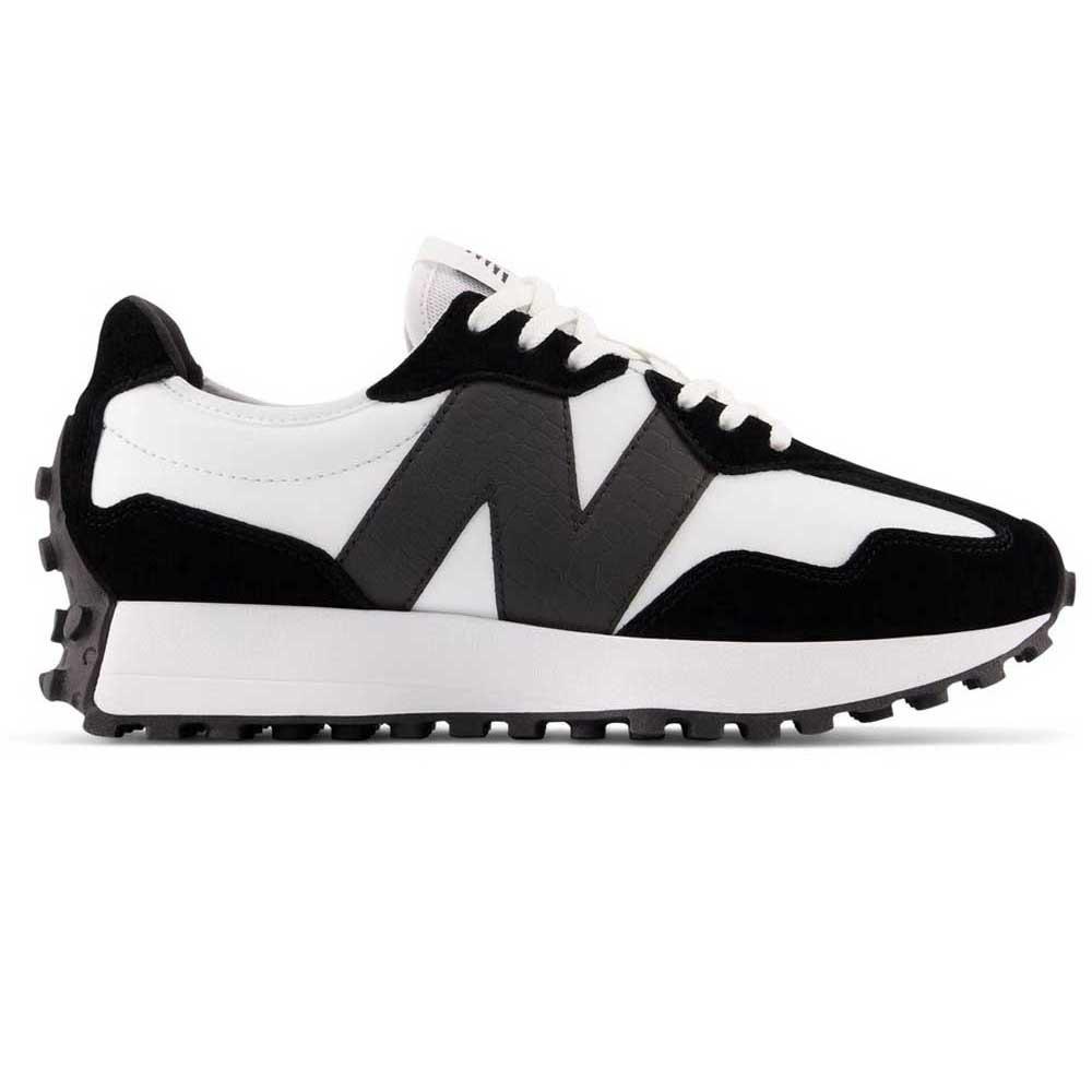 New Balance 327 Trainers in Black Lyst