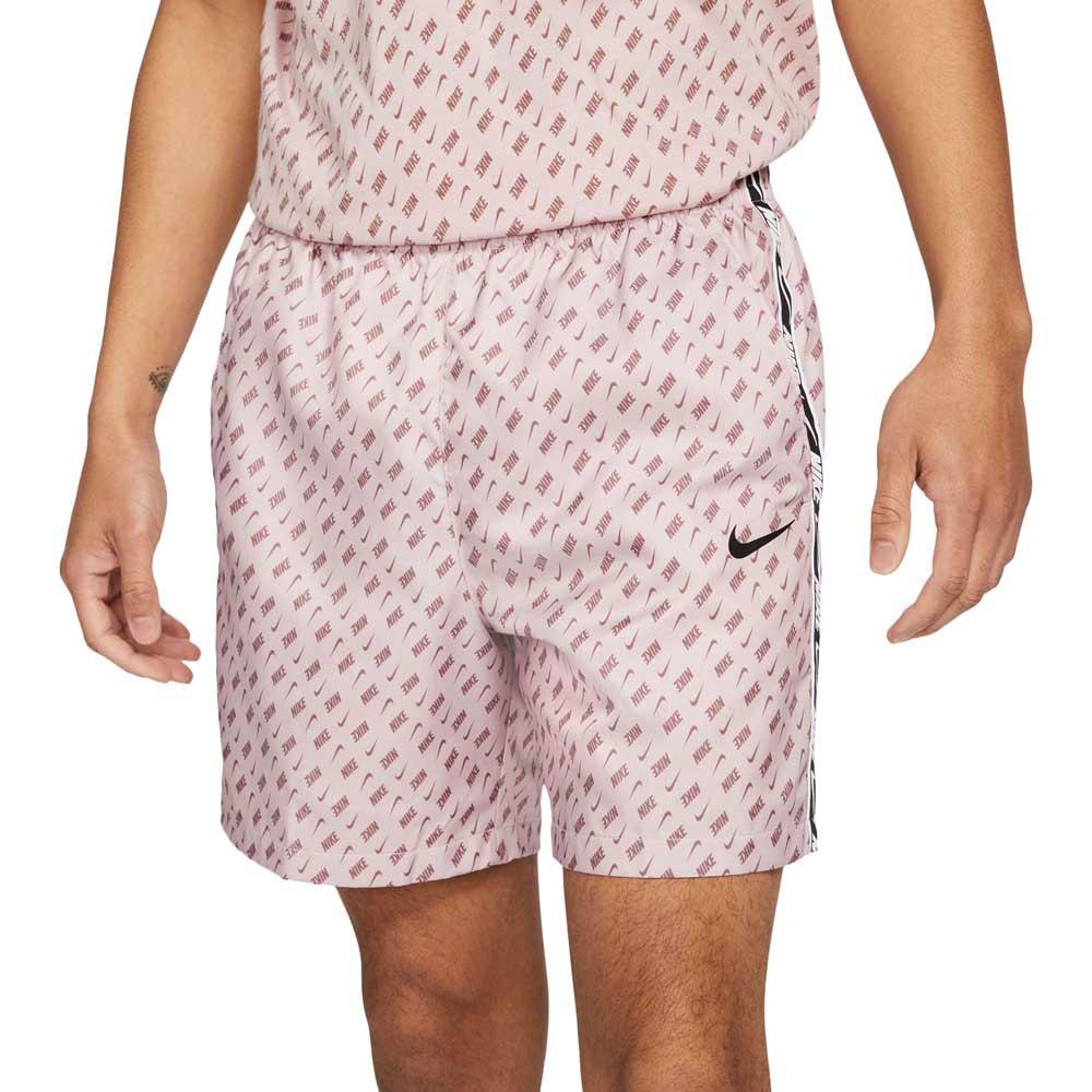 Nike Synthetic Sportswear Repeat Woven Shorts in Champagne / Black (Pink)  for Men | Lyst