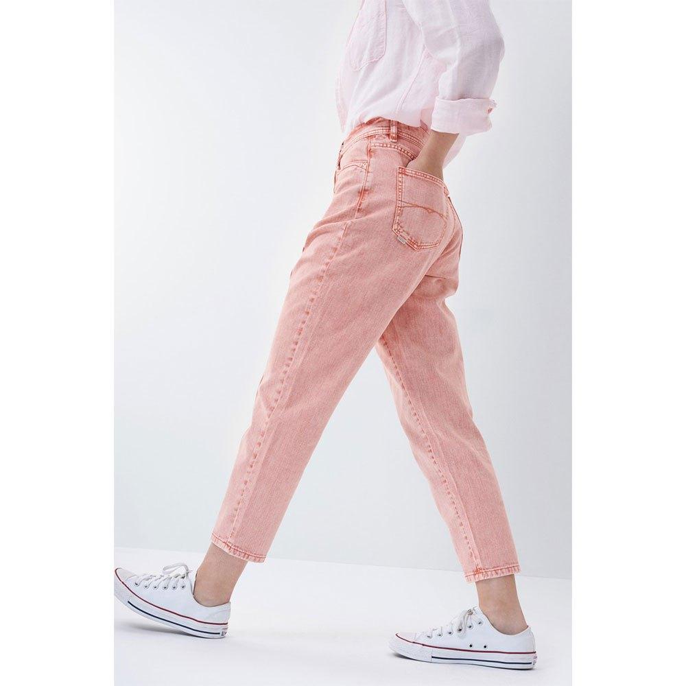 Salsa Jeans baggy Cropped Slim Jeans in Pink | Lyst