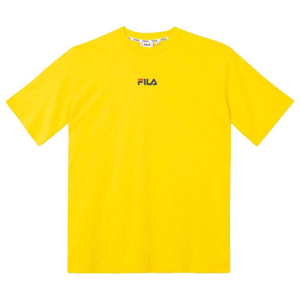Fila Bender Short Sleeve T-shirt in Yellow for Men | Lyst