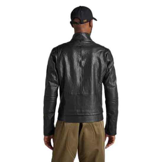 G-Star RAW Rider Eather Jacket Back Man in Black for Men | Lyst