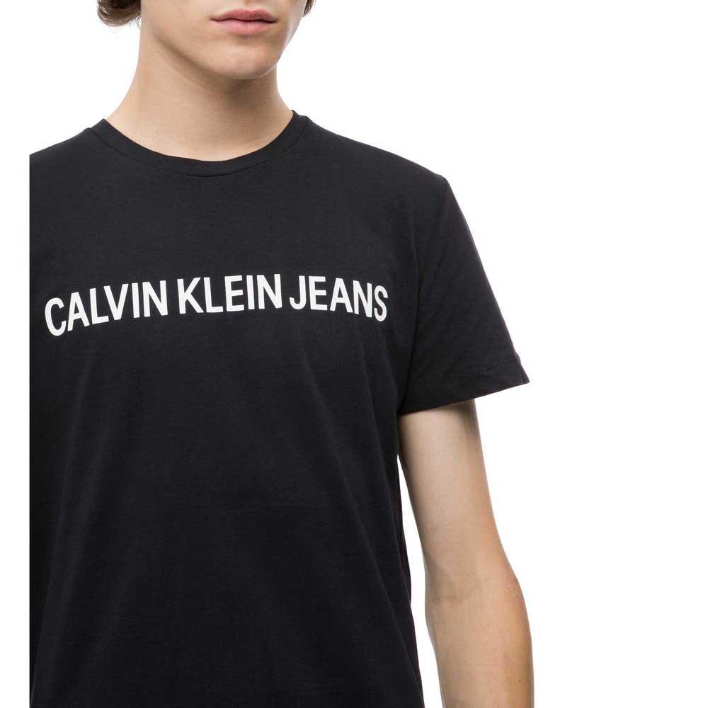 Calvin Klein Organic Cotton Logo T-shirt in Black for Men - Lyst