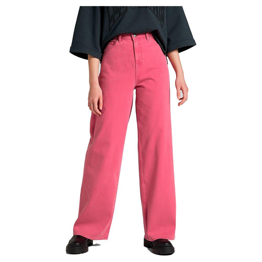 Lee Jeans Stella A Line Pants in Pink | Lyst