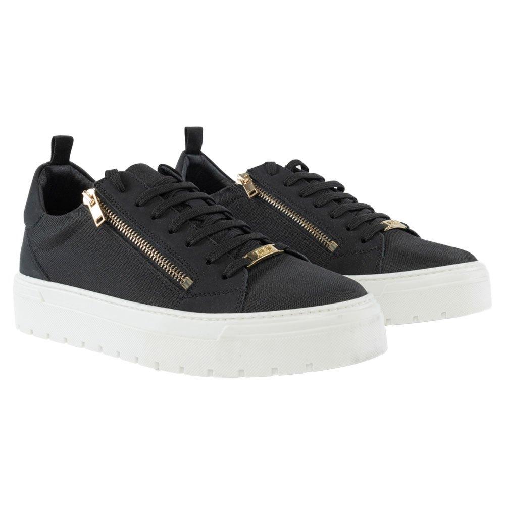 Antony Morato Gold Zipper Lace Up Trainers in Black for Men | Lyst