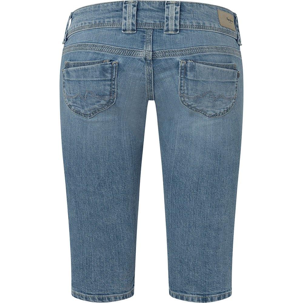 Pepe Jeans Venus Crop Shorts Woman in Blue | Lyst