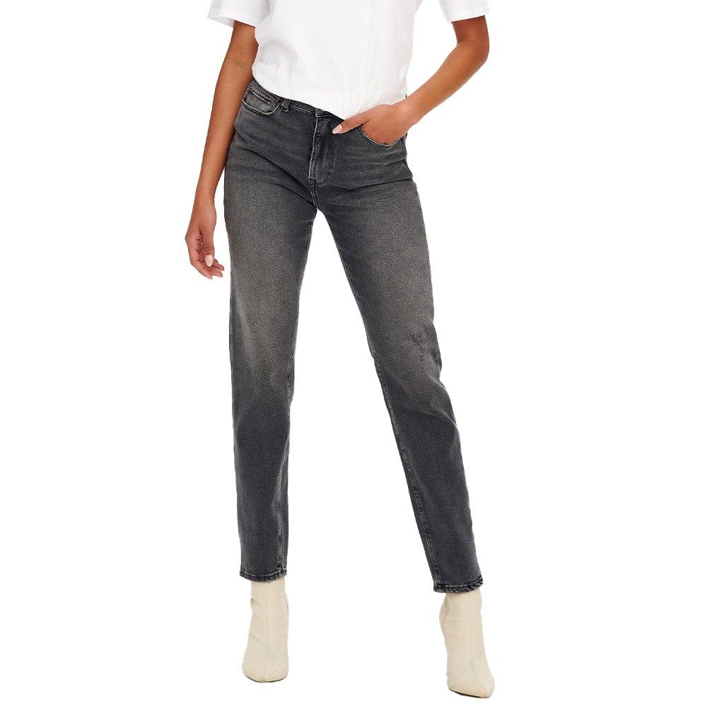 ONLY Emily Stretch Fit Cro614 High Waist Jeans in Blue | Lyst