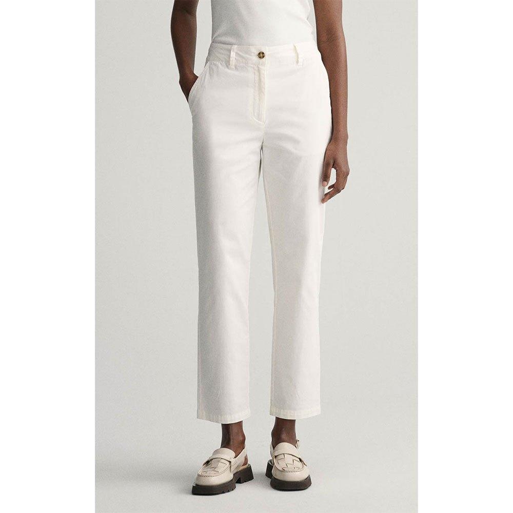 GANT Slim Fit Chino Pants Woman in White | Lyst