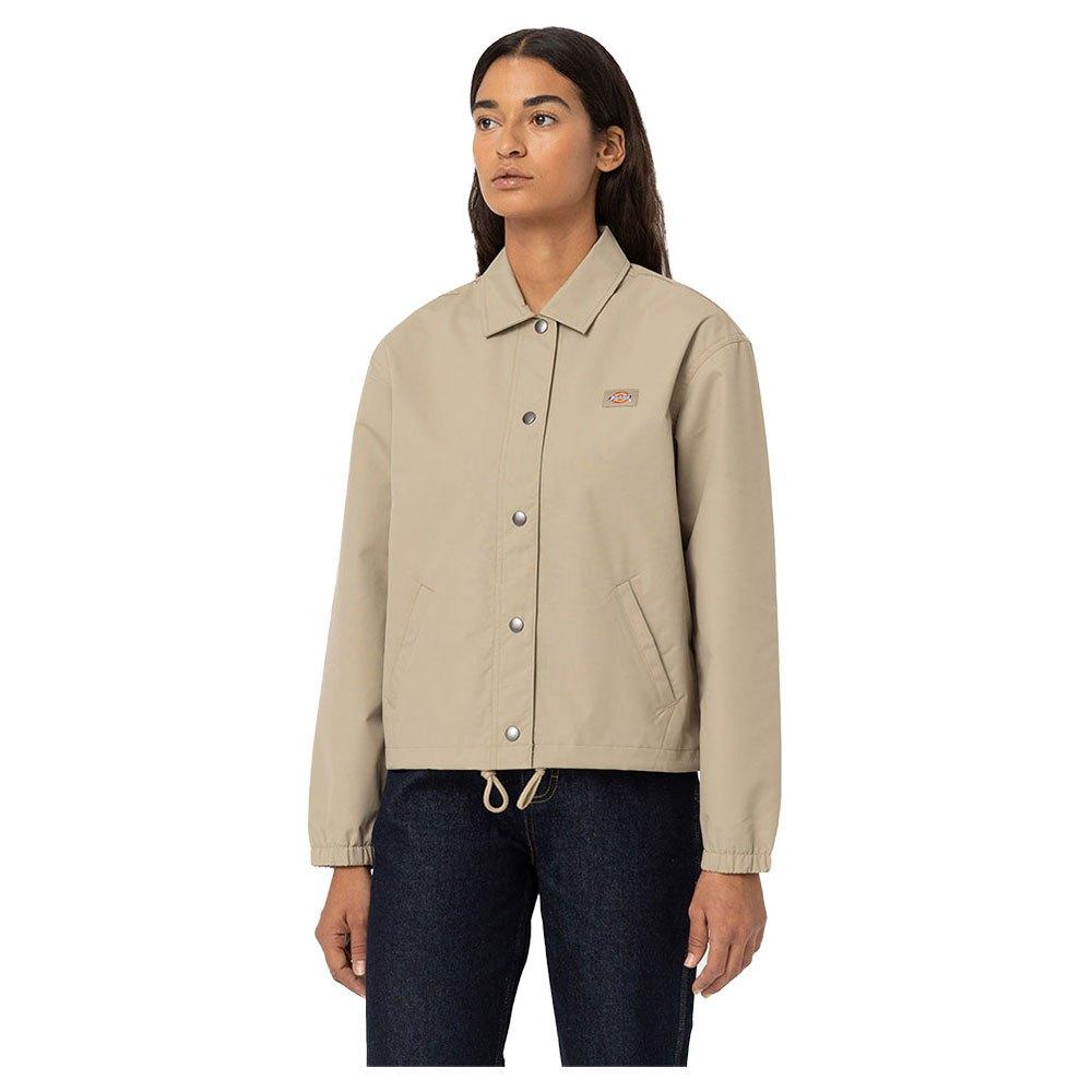 Dickies Dickie Oakport Cropped Coach Jacket in Natural | Lyst