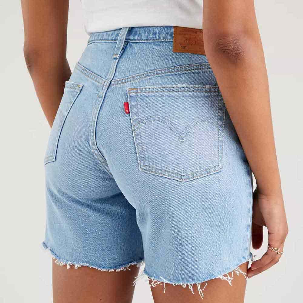 Levi ́s 501 Mid Thigh Denim Shorts Blue 27