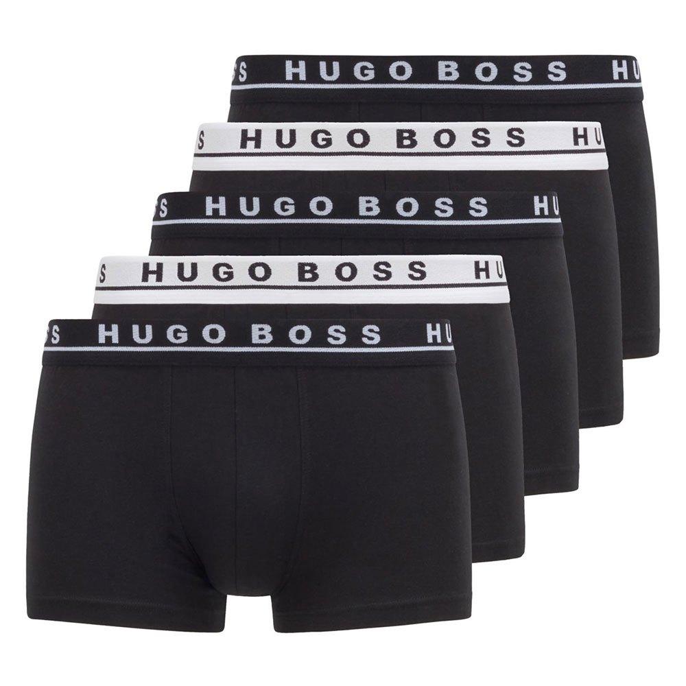 $45 HUGO BOSS UNDERWEAR MEN'S BLACK 50325384 FIT COTTON BOXER BRIEF SIZE XL 