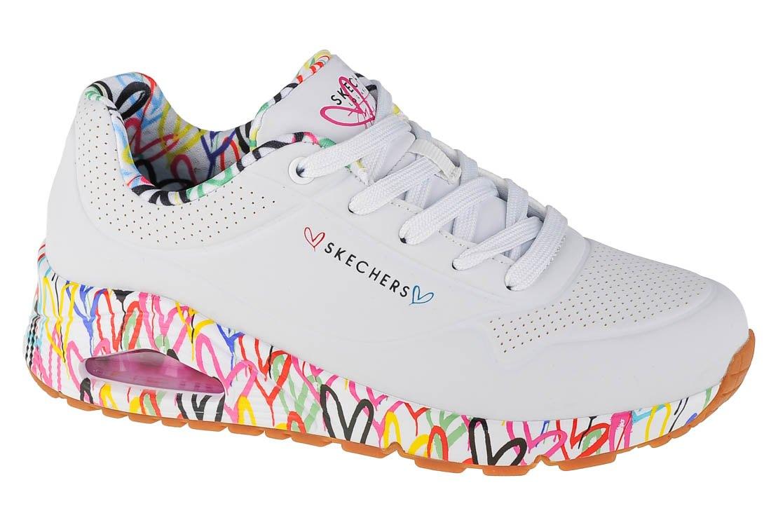 Skechers Uno Loving Love Trainers in White | Lyst