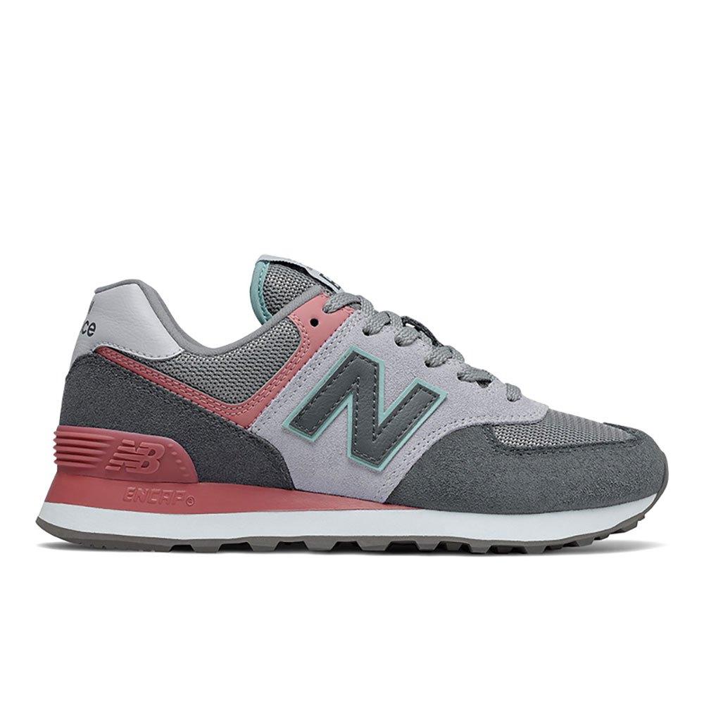 New Balance Leather 574 V2 in GreyPink (Pink) Lyst