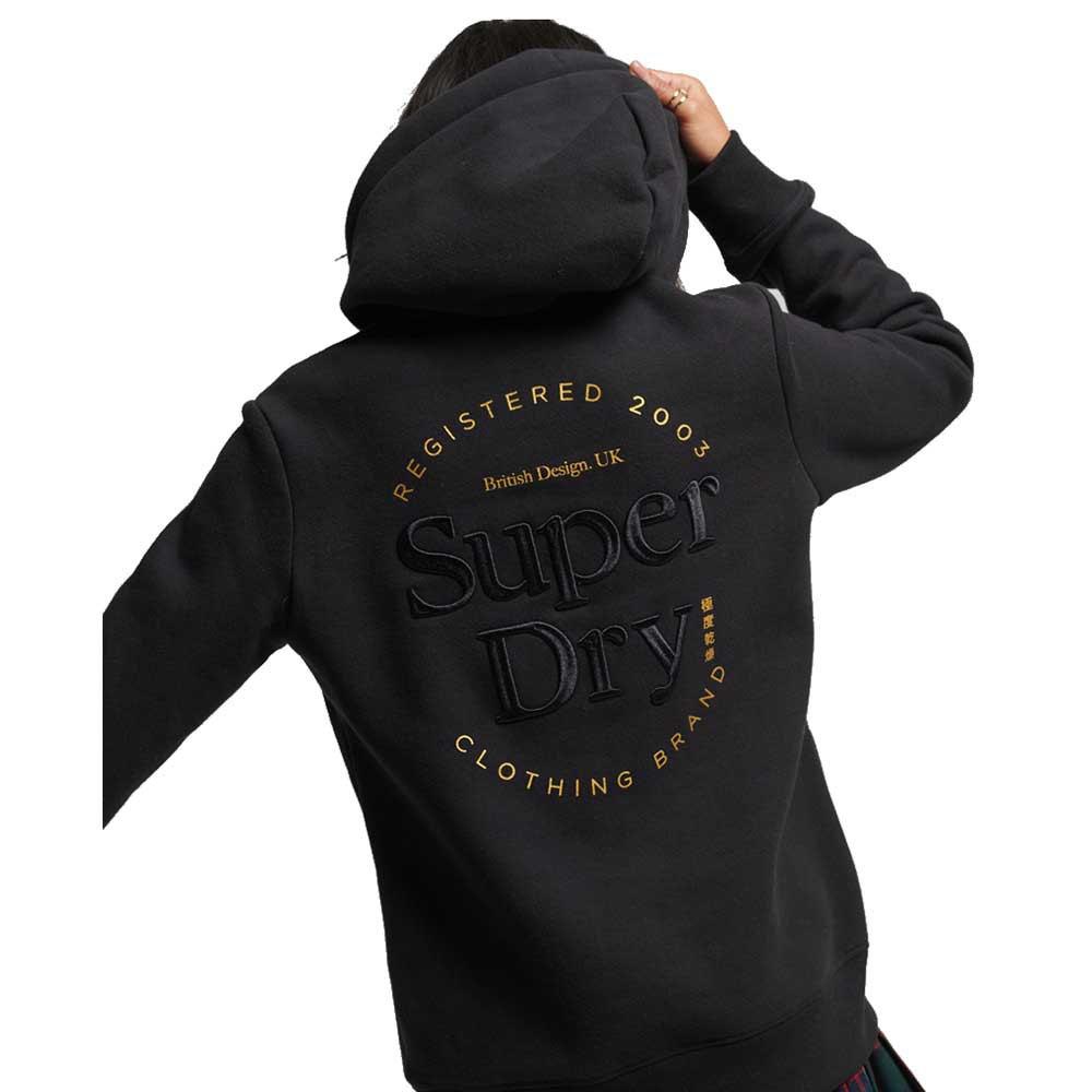 Superdry Uperdry Etablihed Hoodie in Black | Lyst