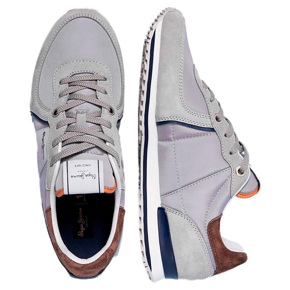 grey smart trainers