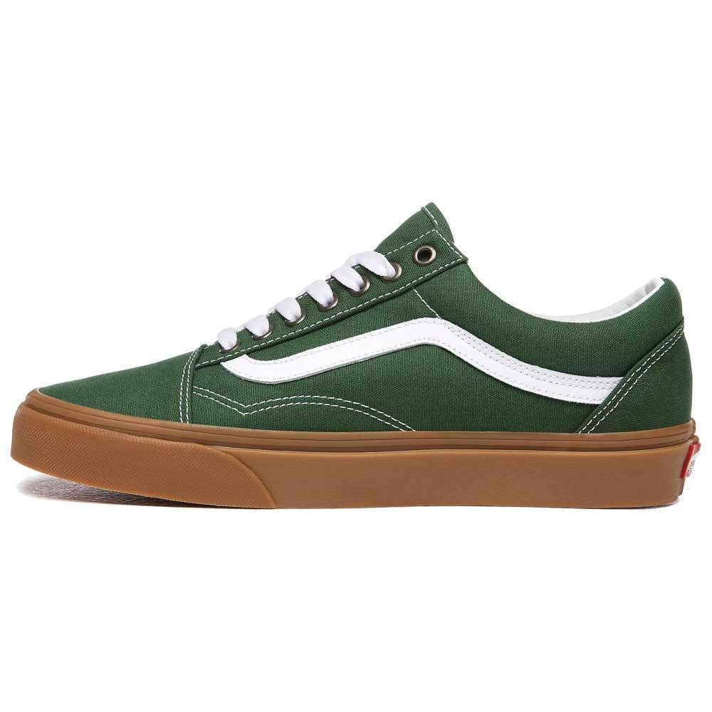 Vans Canvas Old Skool Gum Sole Trainers in Green for Men | Lyst