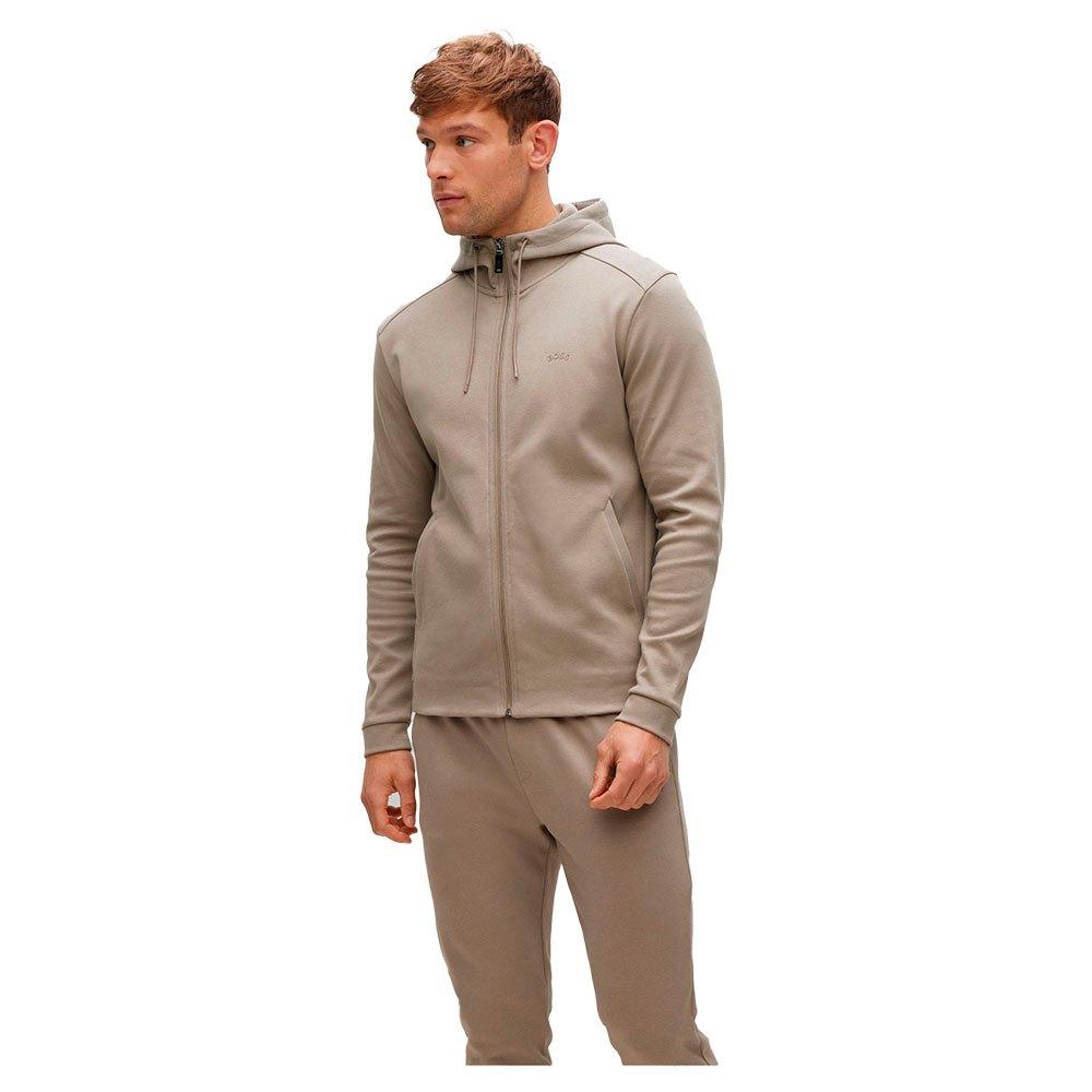 BOSS by HUGO BOSS saggy Curved Sweatshirt Brown for Men | Lyst
