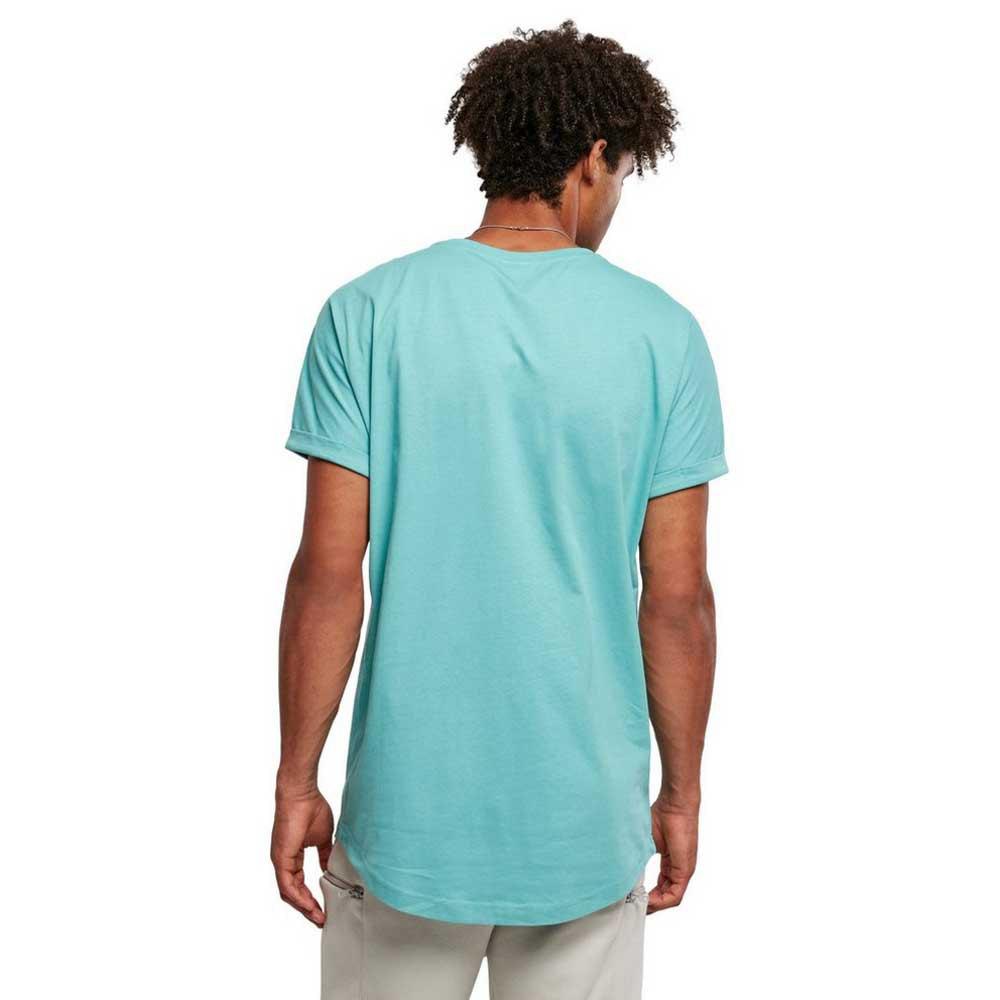 Urban Classics Long Shaped Turnup Short Sleeve Round Neck T-shirt in Blue  for Men | Lyst