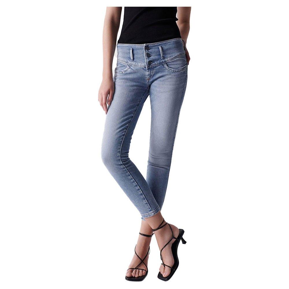 Salsa Jeans Mystery Crop Jeans / Woman in Blue | Lyst