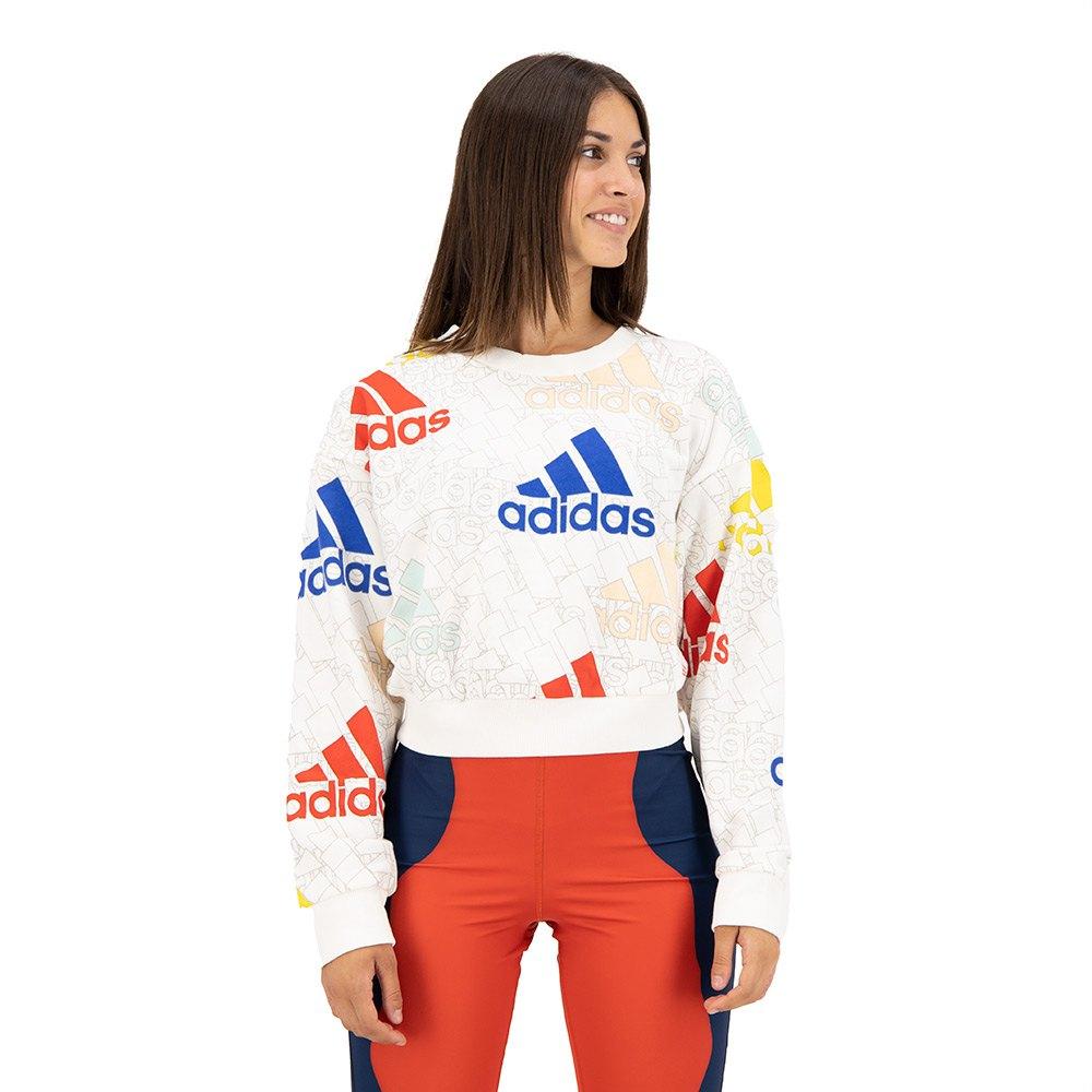 adidas Sportswear Bluv Q3 G Sweatshirt in White | Lyst