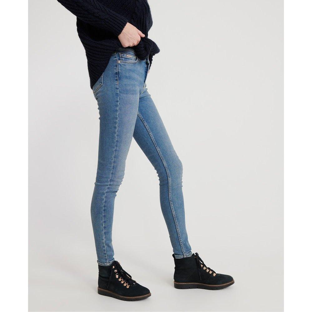Superdry Super Crafted Skinny Jeans in Blue | Lyst