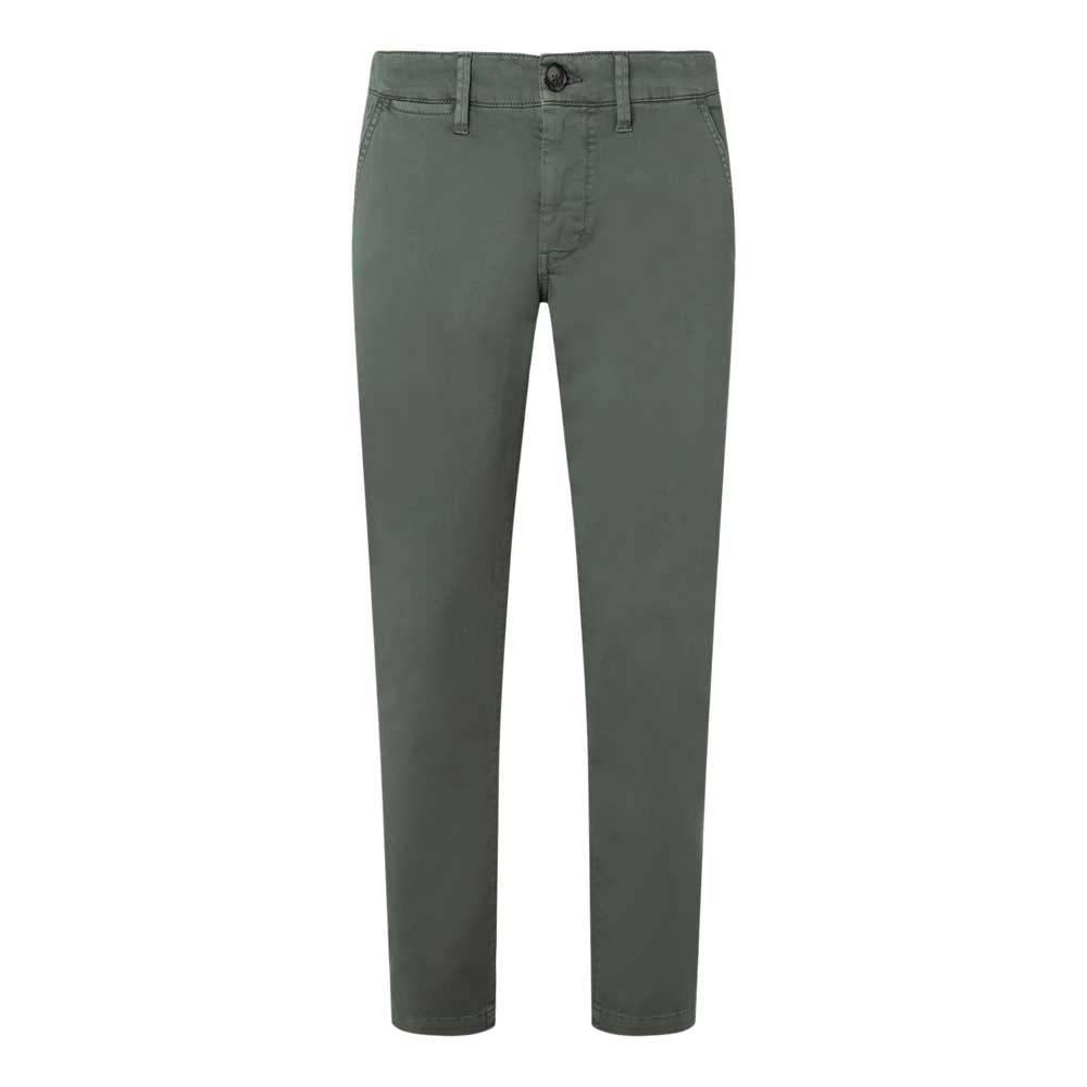 Pepe Jeans Charly Regular Waist Chino Pants in Gray for Men | Lyst