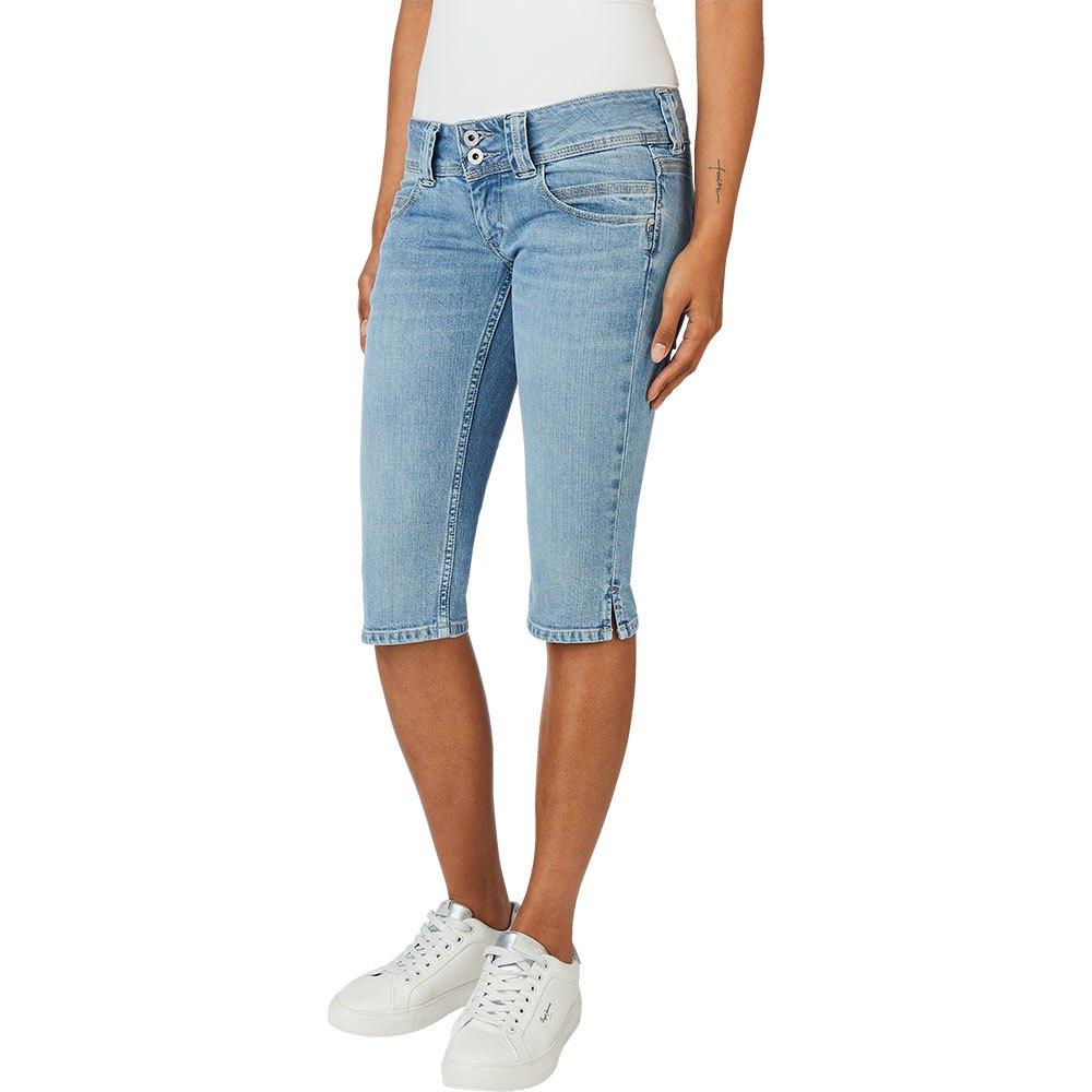 Pepe Jeans Venus Crop Shorts Woman in Blue | Lyst