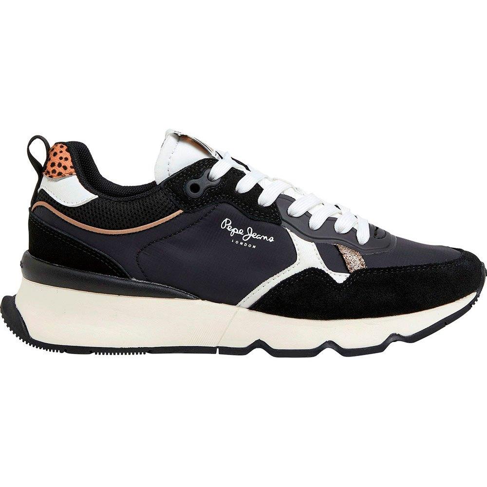 Pepe Jeans Brit Pro Ba Low Trainers in Black | Lyst