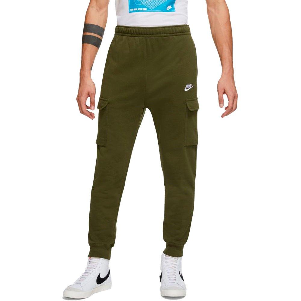 Nike Fleece Sportswear Club French Terry Cargo Pants in Green for Men | Lyst