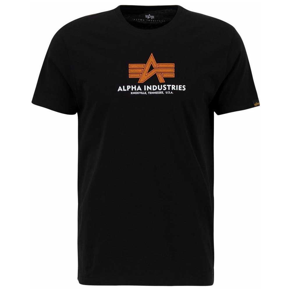 Alpha Industries Basic Rubber Short Sleeve T-shirt in Black for Men | Lyst
