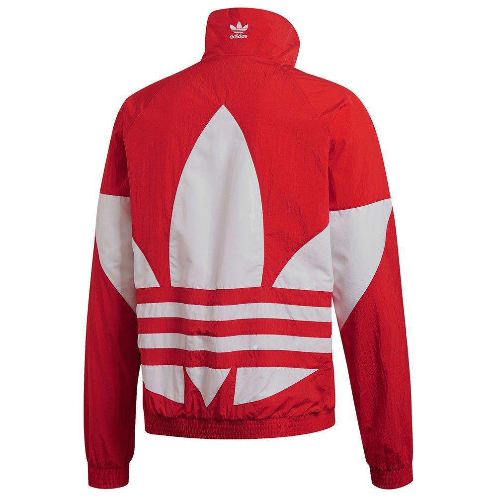 adidas Originals Synthetic Big Trefoil Track Top in Red|White (Red 