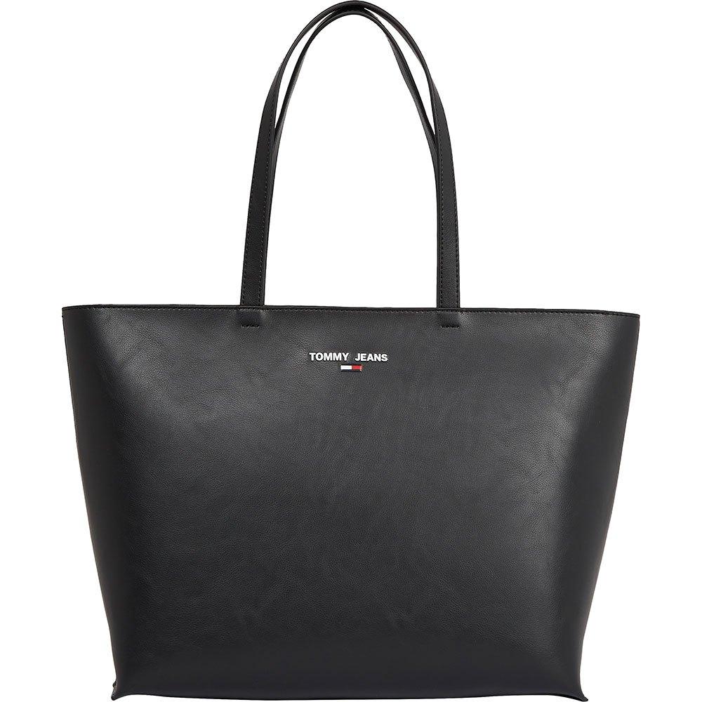 Tommy Hilfiger Denim Essential Pu Tote Bag in Black | Lyst