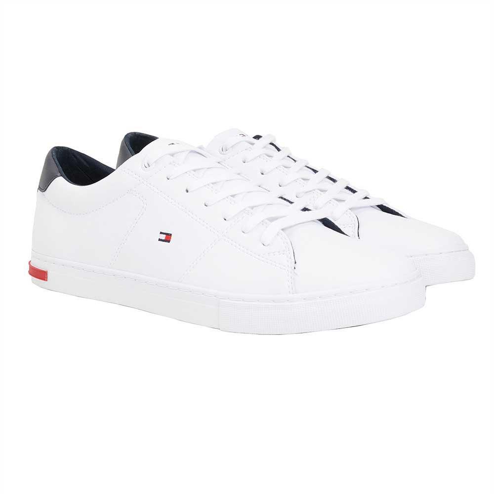 Tommy Hilfiger Essential Leather Detail Vulcanized Trainers Eu 39 Man in  White for Men | Lyst