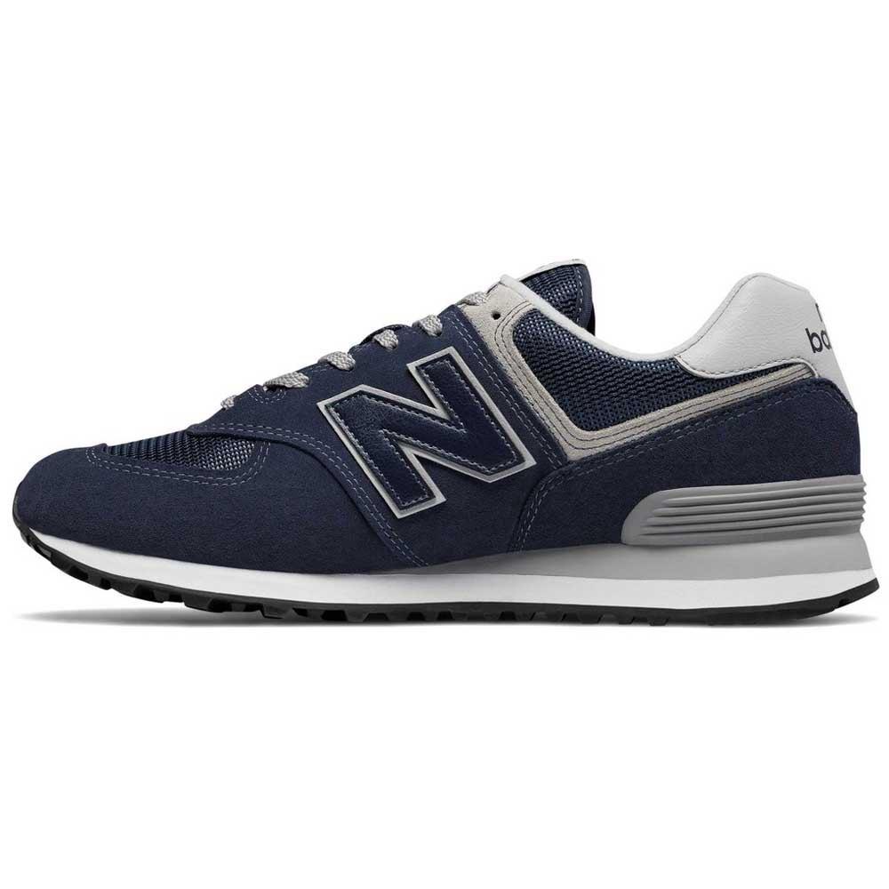 New Balance Leather 574 Classic in Black Iris (Blue) for Men - Save 15% ...