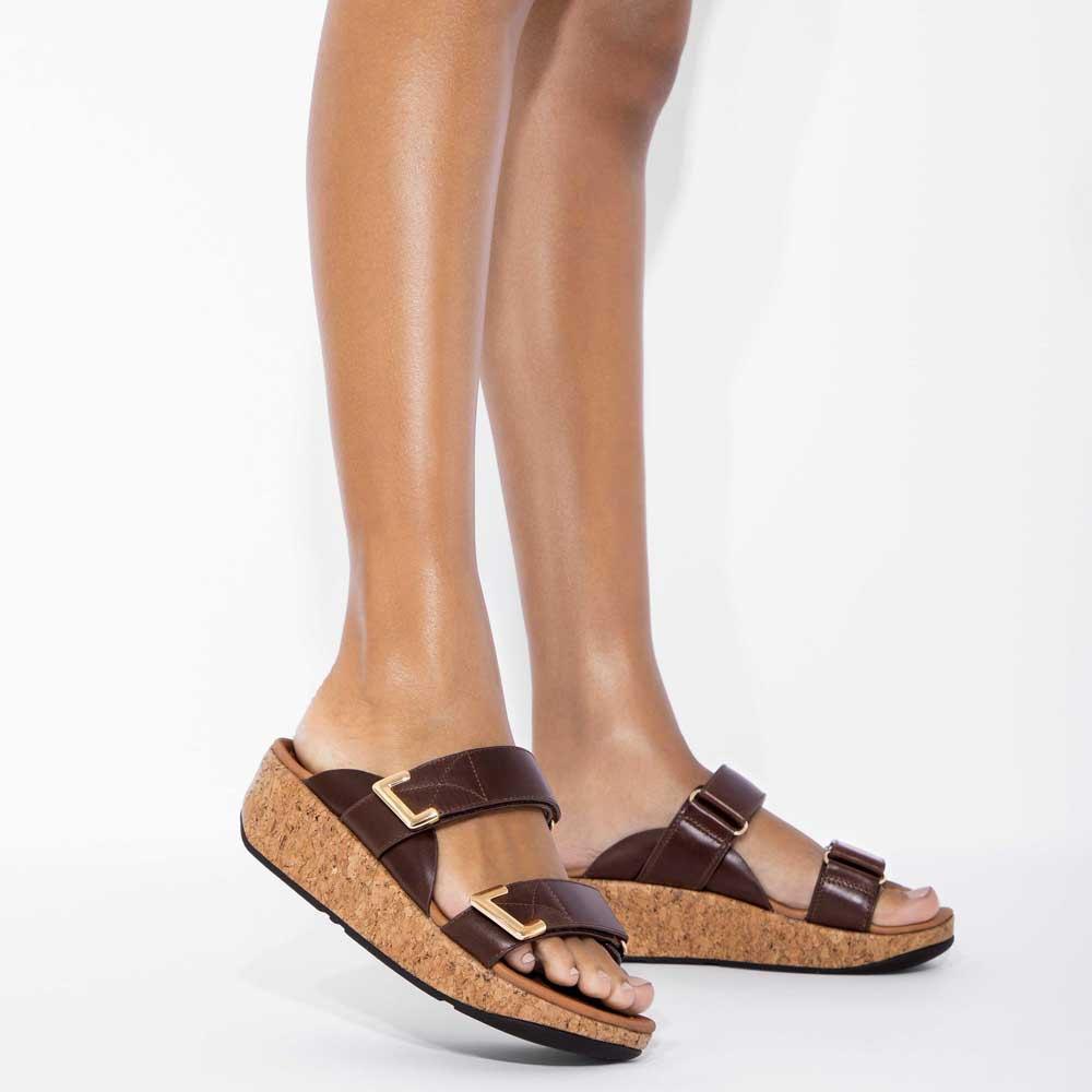Fitflop Remi Adjustable Sandals in Brown | Lyst