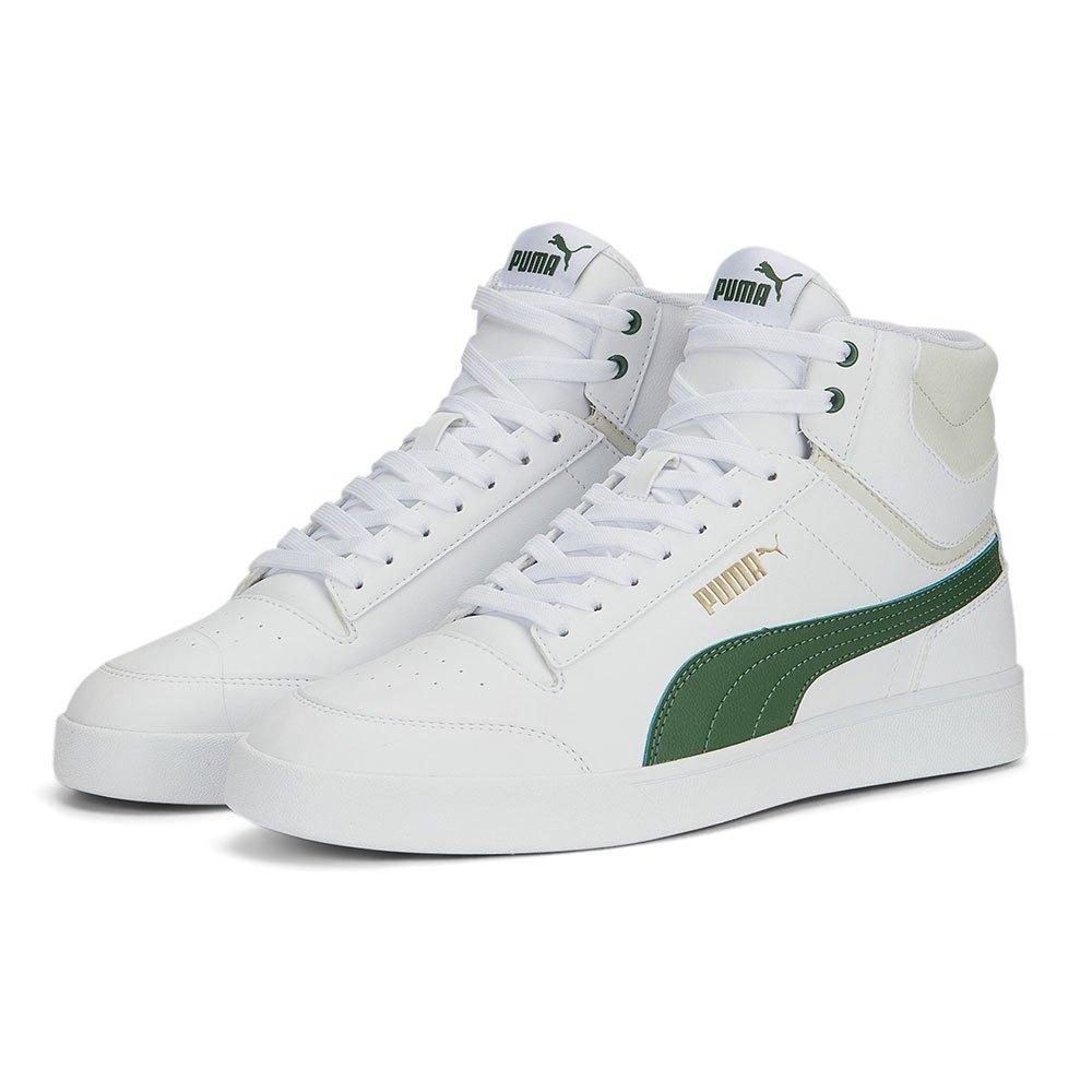 PUMA Shuffle Mid Trainers in White for Men | Lyst