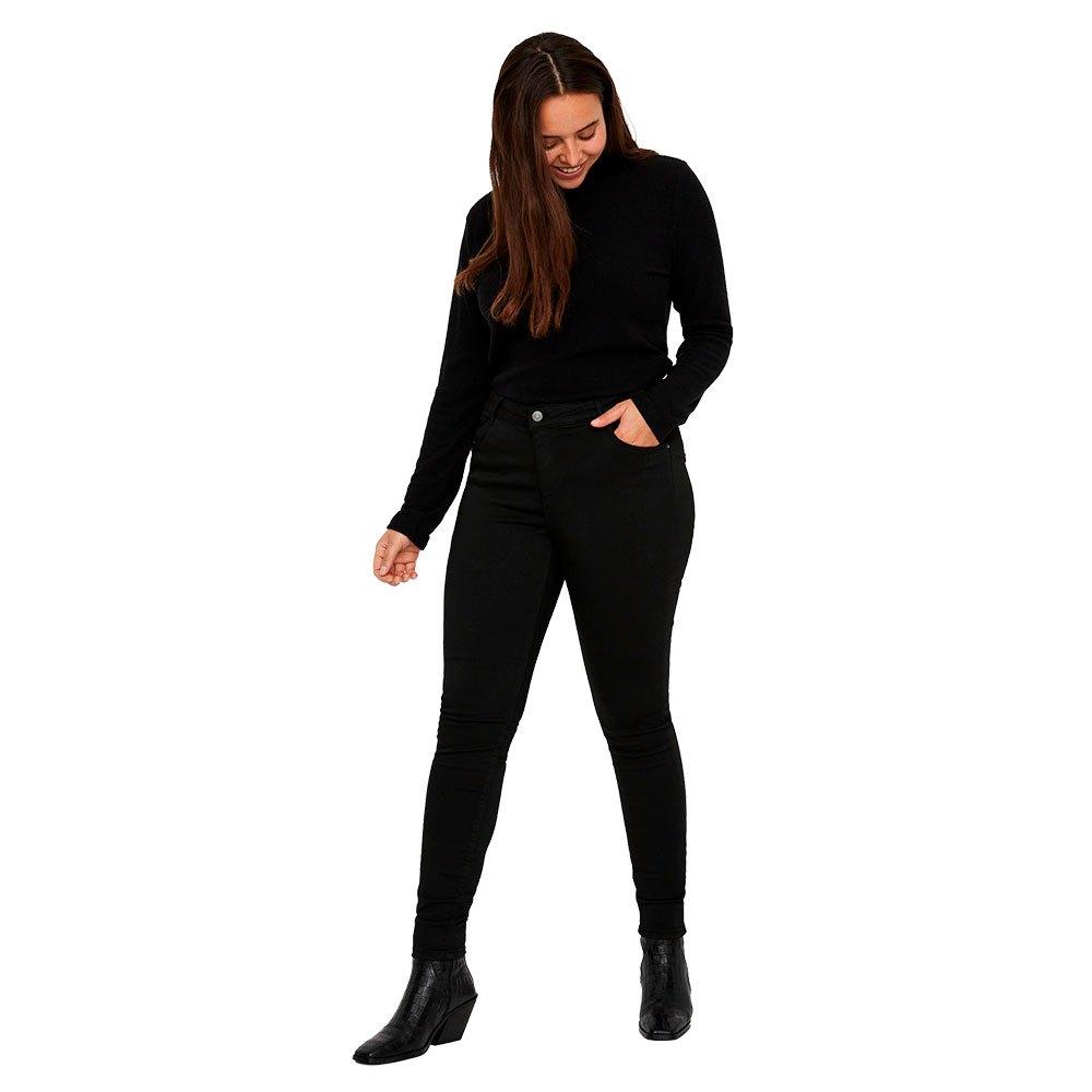 Vero Moda Curve Lux Jeans in Black | Lyst