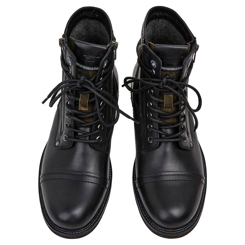 Pepe Jeans Melting Combat Boots in Black for Men | Lyst