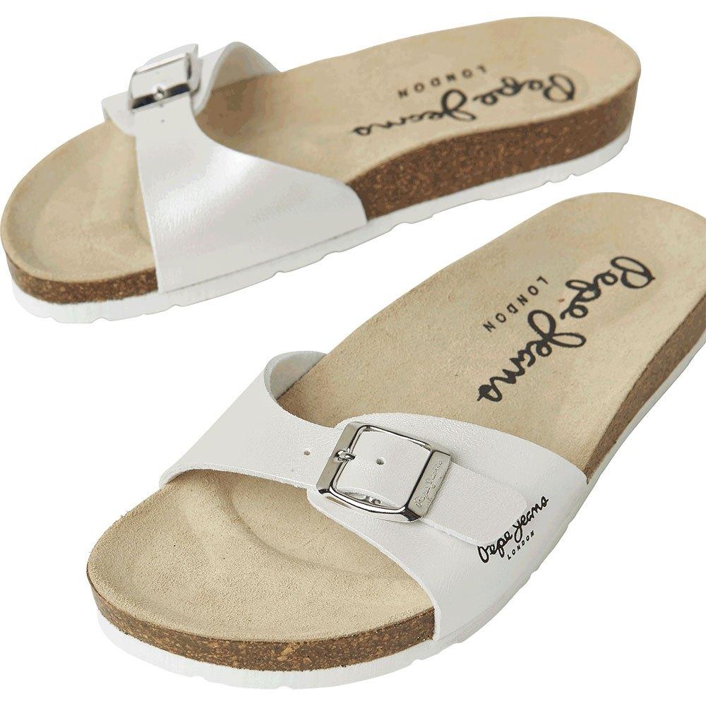 Pepe Jeans Oban Nacar Sandals in White | Lyst
