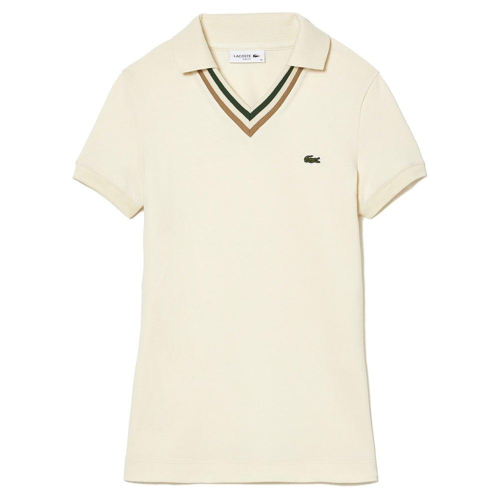 Lacoste Pf0866 Long Sleeve Polo 38 Woman in Natural | Lyst
