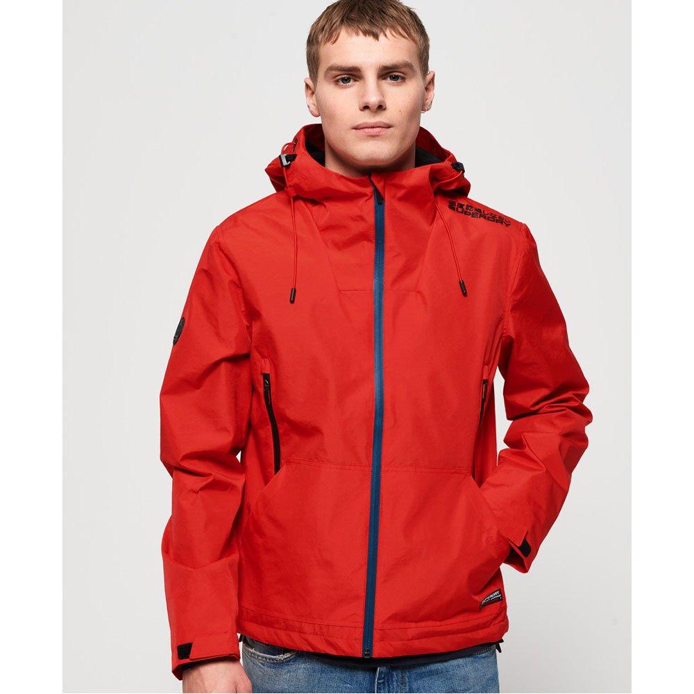red windcheater jacket