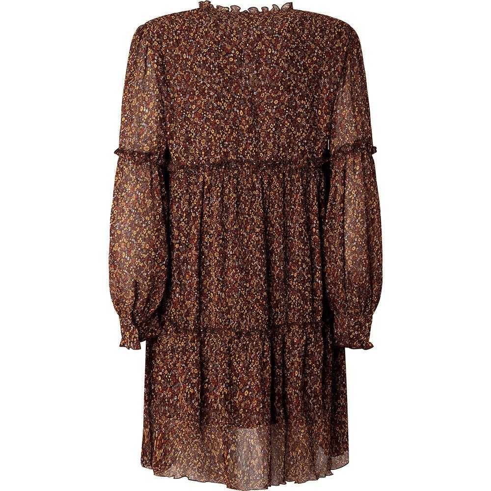 Pepe Jeans Lalita Sleeveless Midi Dress in Brown | Lyst