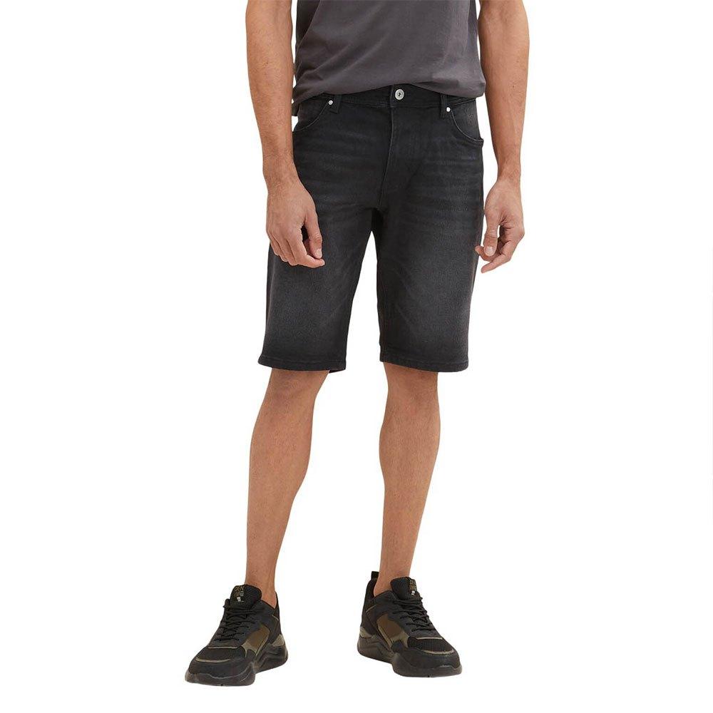 Tom Tailor Josh 1035655 Denim Shorts in Black for Men | Lyst