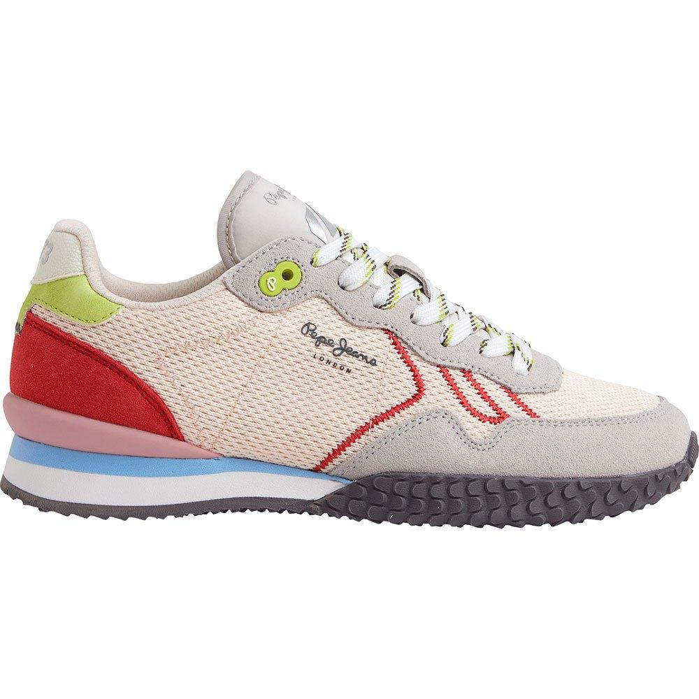 Pepe Jeans Holland Mesh Low Trainers in Pink | Lyst