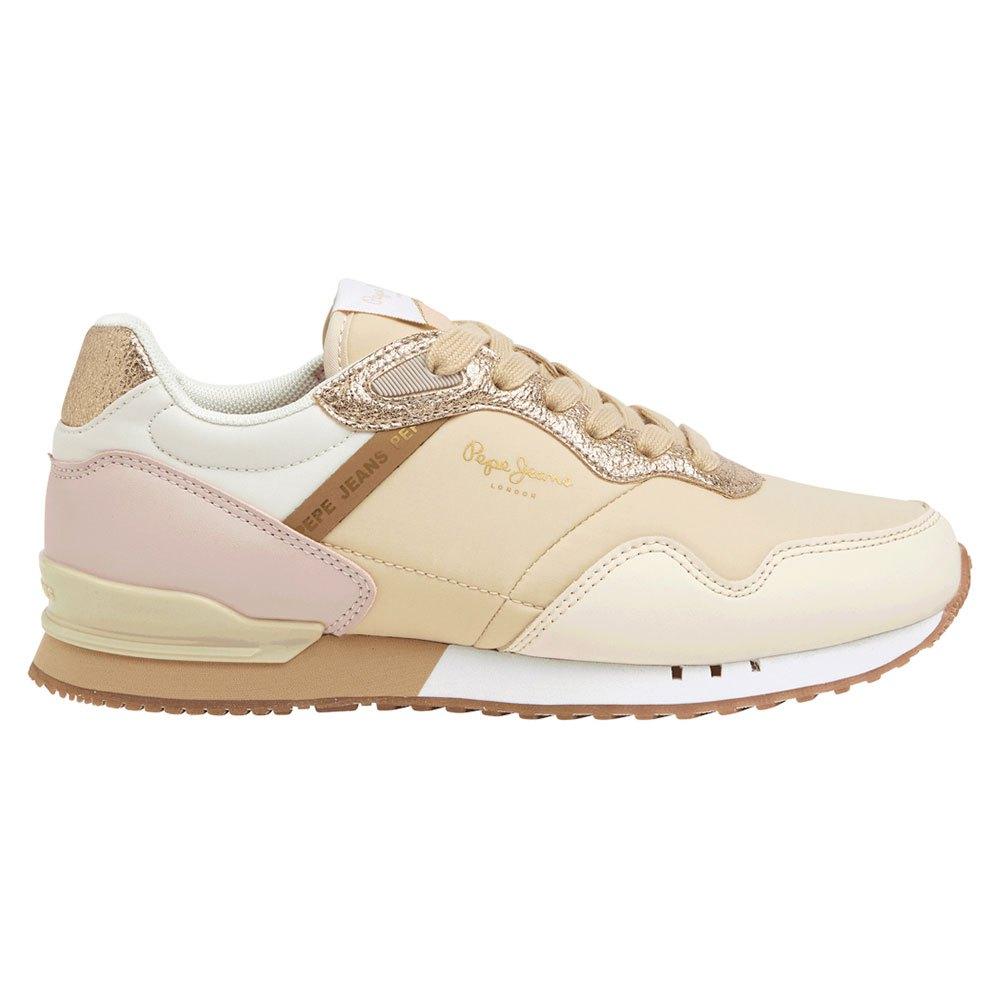 Pepe Jeans London Albal Low Trainers in Natural | Lyst