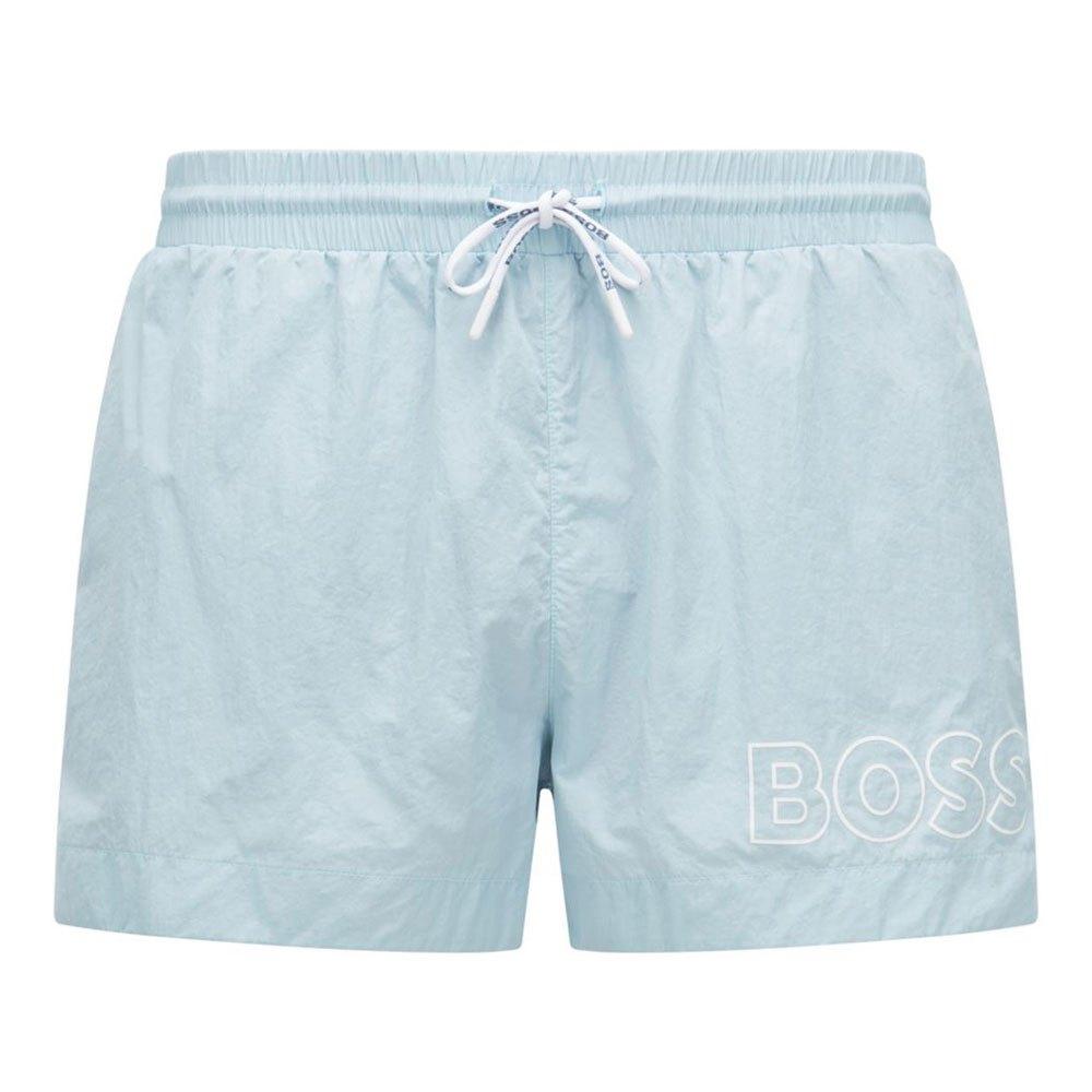 BOSS by HUGO BOSS Synthetic Mooneye Swimming Shorts in Light / Pastel Blue ( Blue) for Men | Lyst