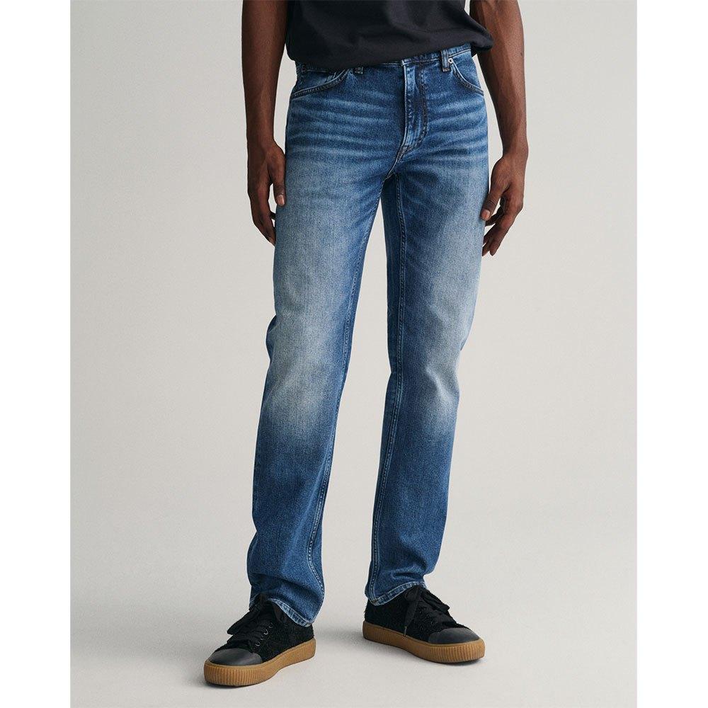 GANT Regular Fit Jeans / Man in Blue for Men | Lyst