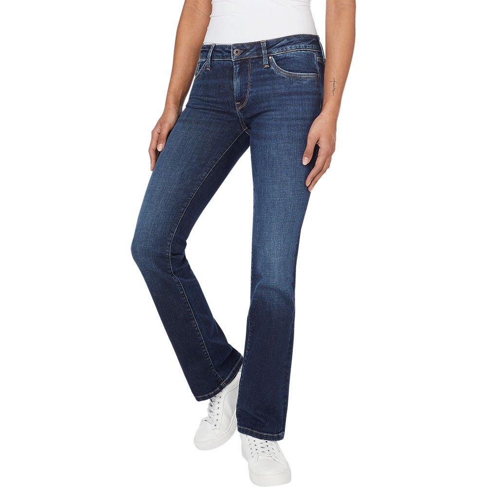 Pepe Jeans Piccadilly Mid Waist Jeans in Blue | Lyst
