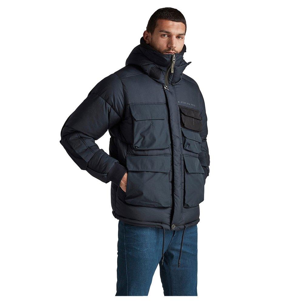 G-Star RAW Field Hooded Puffer Jacket in Black for Men | Lyst