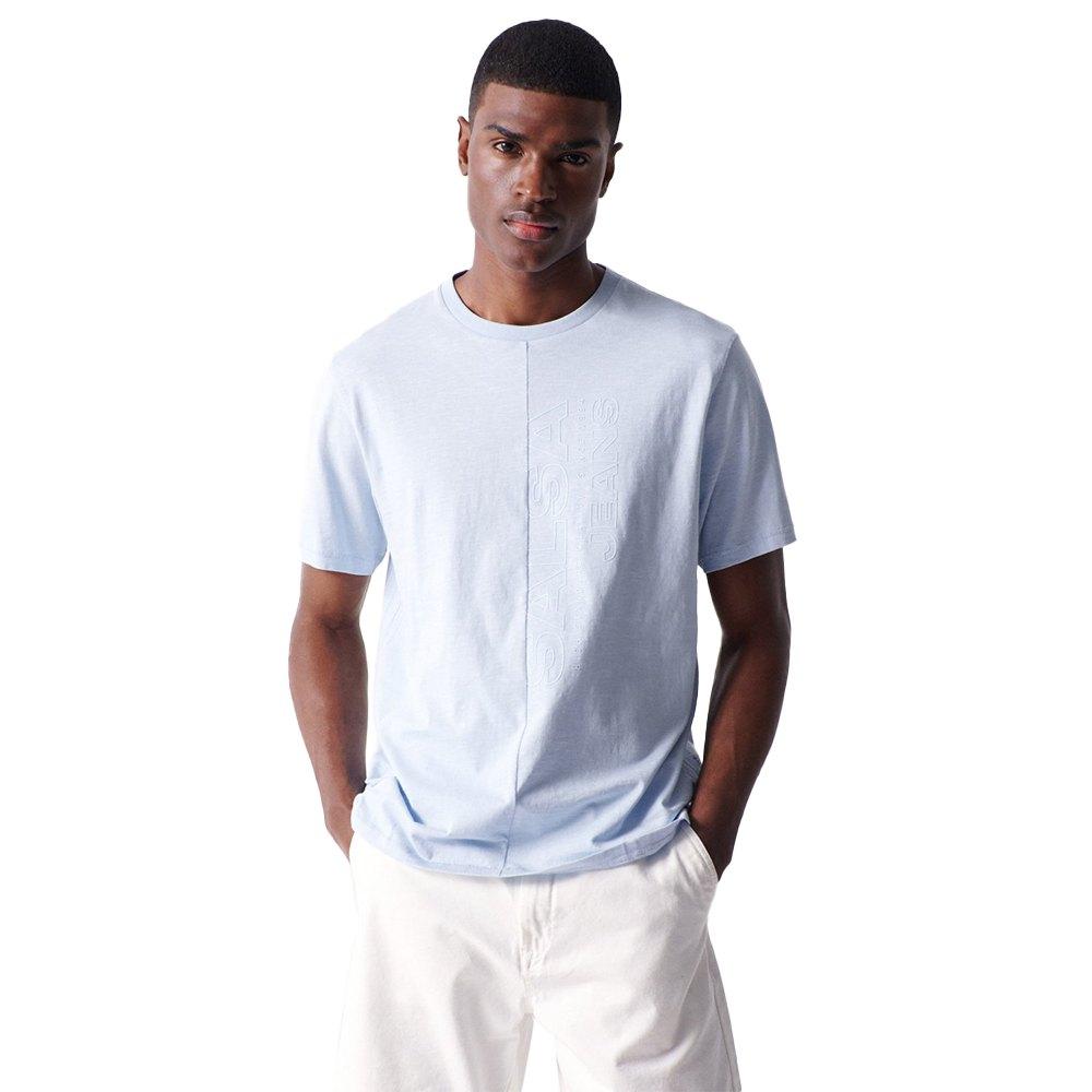 Salsa Jeans Sasa Jeans Vertica Mid Branding Short Seeve T-shirt Man in Blue  for Men | Lyst