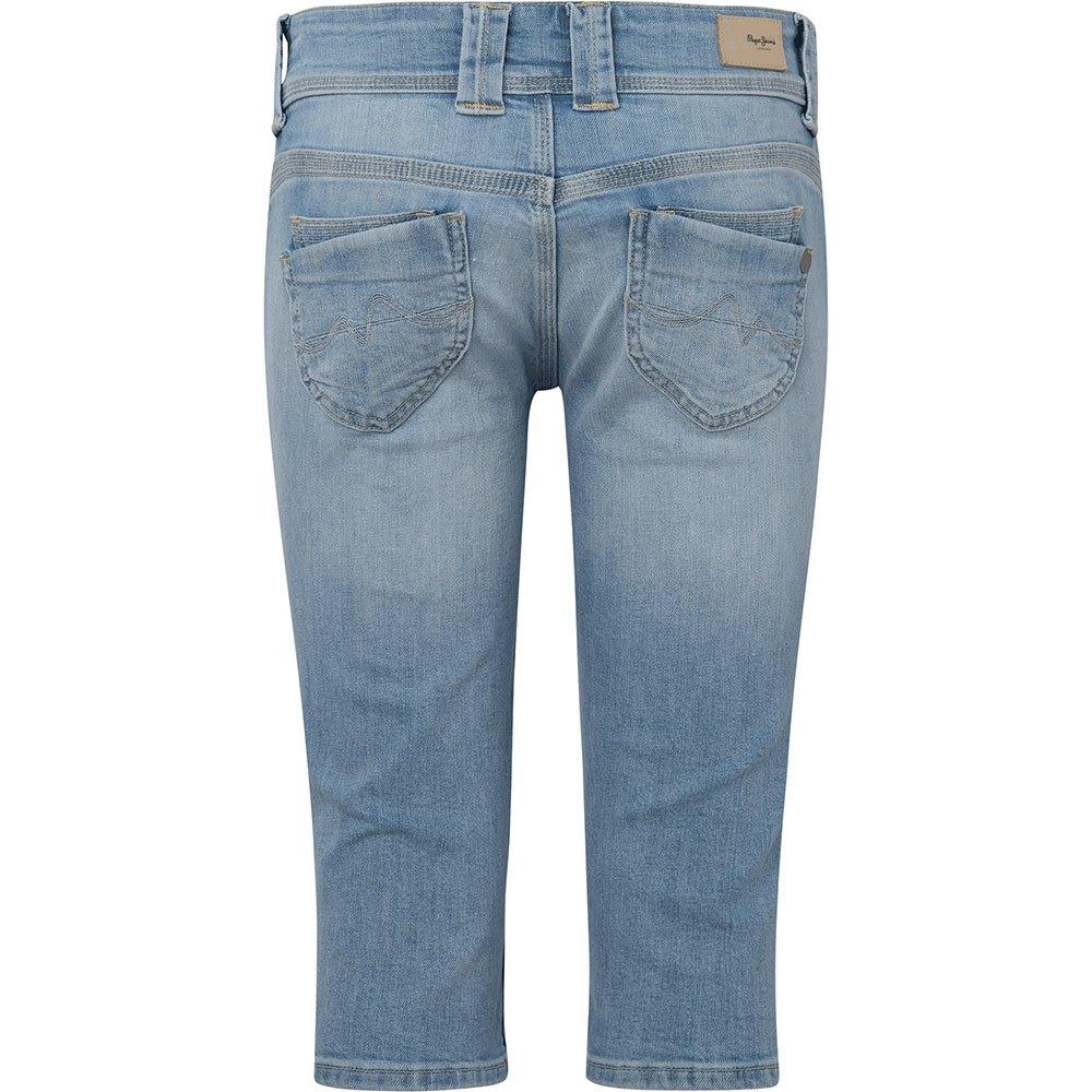 Pepe Jeans Pl801005pc7-000 / Venus Crop Shorts in Blue | Lyst